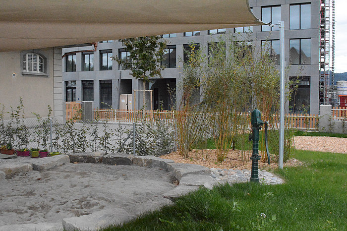 Neubau Spielplatz, Spielplatz Kita Kids & Co, Bern