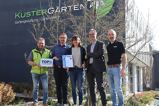 Zertifizierung TOP Ausbildungsbetrieb Stufe 3 Gartenbau