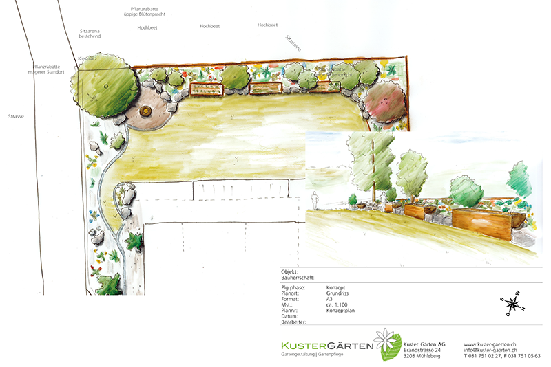 Gartenplanung Bern und Wohlen