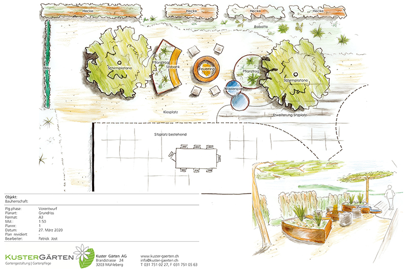 schöne Garten planen und gestalten Neuenegg und Murten