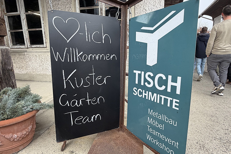 Weihnachtsanlass 2025 Kuster Gärten Tisch-Schmitte